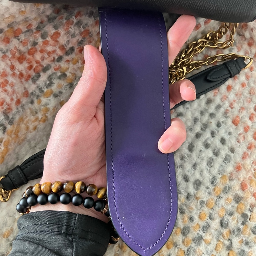 Prada City Calf Astrology Cahier, Viola + Nero. - Picture 6 of 9
